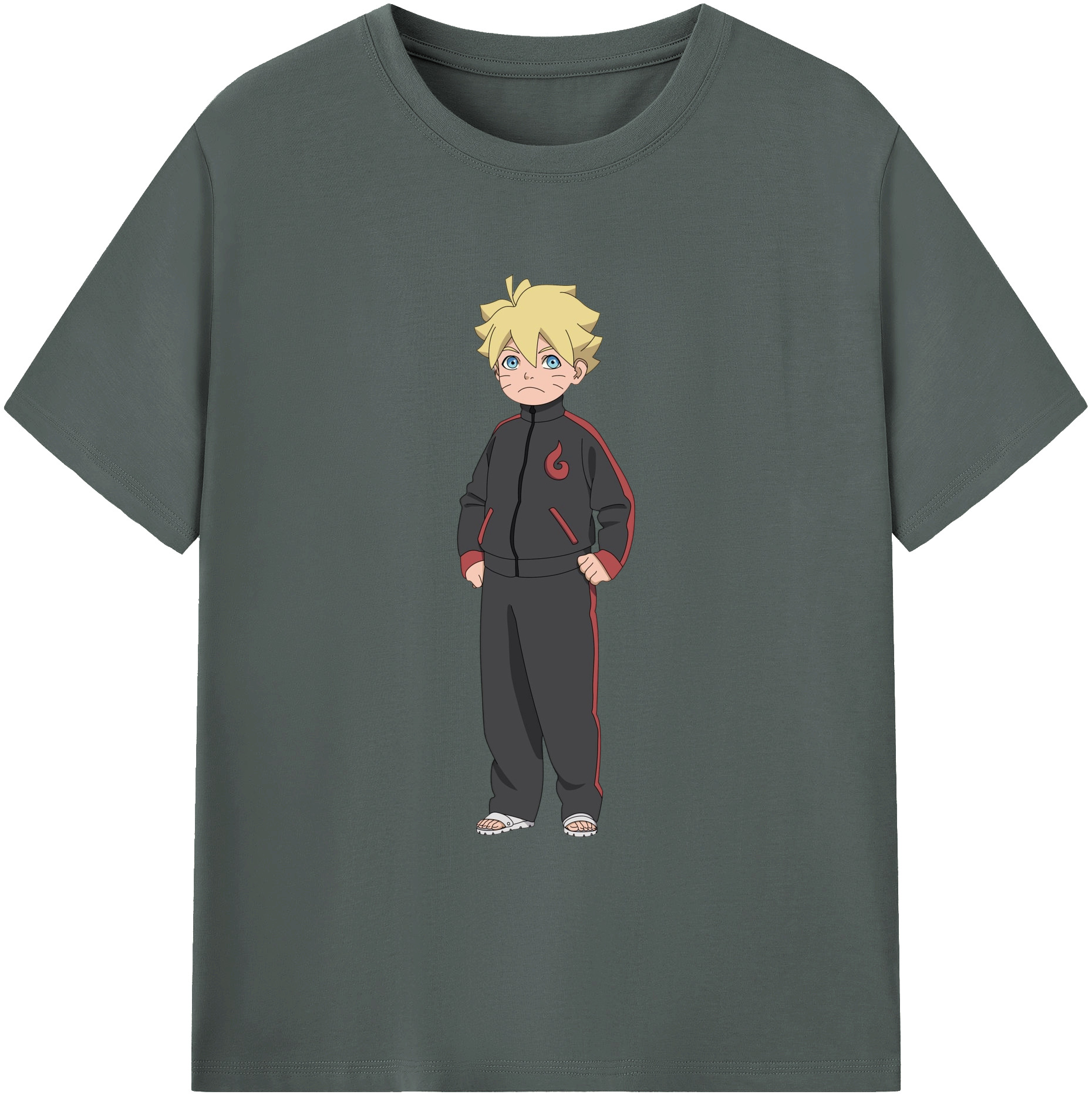 （画像用） NARUTO -ナルト- うずまき ボルト Uzumaki Boruto 綿100％ メンズ半袖Tシャツ｜肌触りやわらか＆通気性